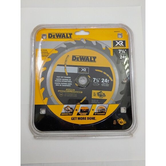 DeWALT 71/4" 24T FAST CUT Framing Saw Blades DWAXR3724 - TB7OCP lot of 2 - Picture 4 of 16